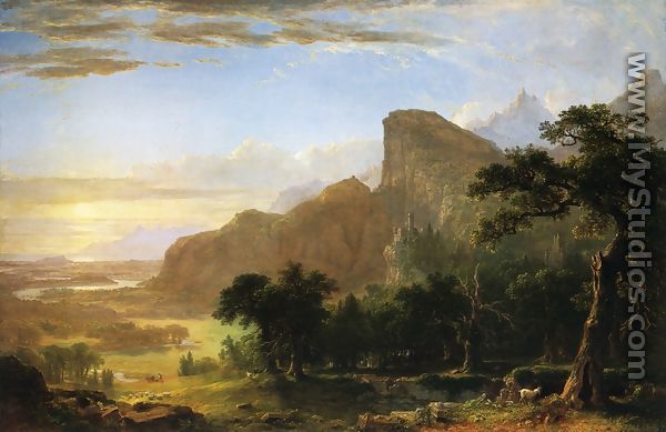 Landscape--Scene from "Thanatopsis" - Asher Brown Durand