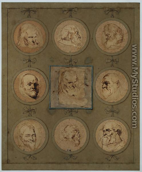 Sheet of Studies - Sir Anthony Van Dyck