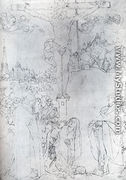Crucifixion With Many Figures - Albrecht Durer