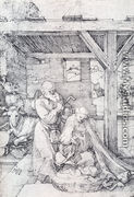The Nativity: Adoration Of The Christ Child In The Stables with The Virgin And St. Joseph - Albrecht Durer