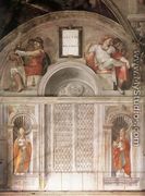 Lunette and Popes, Sistine Chapel - Michelangelo Buonarroti
