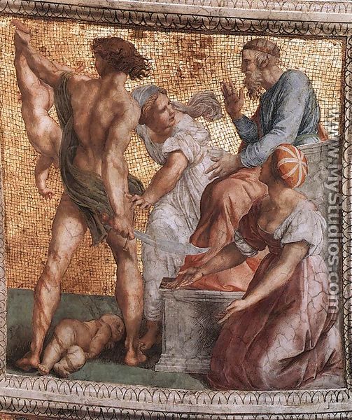 The Stanza della Segnatura Ceiling: The Judgment of Solomon - Raphael