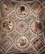 The Stanza della Segnatura Ceiling - Raphael