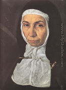 Mother Jerónima de la Fuente [detail] - Diego Rodriguez de Silva y Velazquez