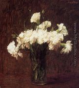 White Carnations - Ignace Henri Jean Fantin-Latour