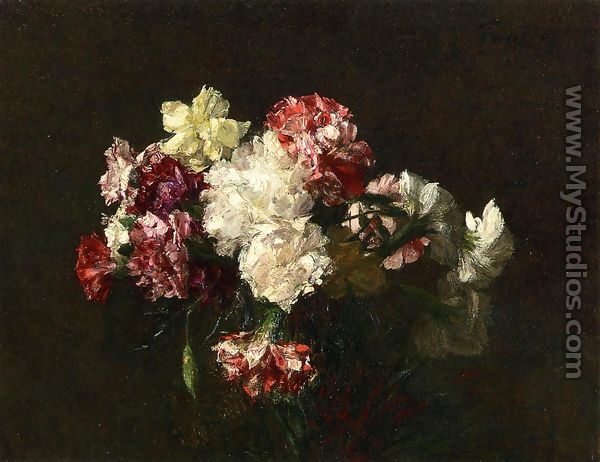Carnations - Ignace Henri Jean Fantin-Latour