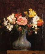 Flowers, Camelias and Tulips - Ignace Henri Jean Fantin-Latour