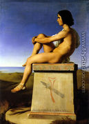 Polites, Son of Priam, Observes the Movements of the Greeks - Jean Hippolyte Flandrin