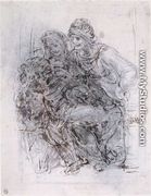 Study of St Anne, Mary and the Christ Child - Leonardo Da Vinci