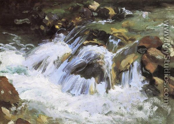 A Mountain Stream, Tyrol - John Singer Sargent