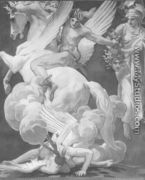 Perseus on Pegasus Slaying Medusa - John Singer Sargent