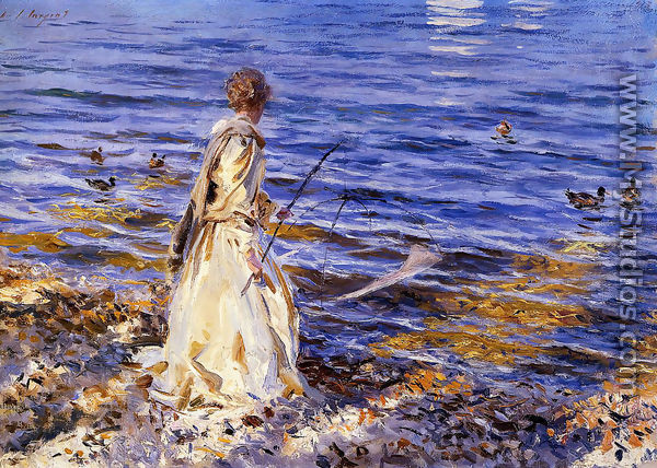 Girl Fishing - John Singer Sargent