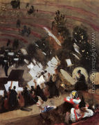 Rehearsal of the Pas de Loup Orchestra at the Cirque d'Hiver - John Singer Sargent