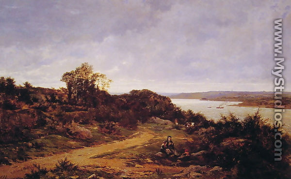 View from Plougastel, Brittany - Auguste Allonge