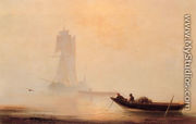 Fishing Boats In A Harbor - Ivan Konstantinovich Aivazovsky