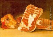 Still life with sheep's head - Francisco De Goya y Lucientes
