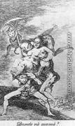 Caprichos - Plate 65: Where is Mama Going? - Francisco De Goya y Lucientes