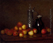 Apples with a Tankard and Jug - Claude Joseph Bail