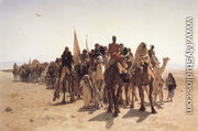 Pelerins allant à La Mecque (Pilgrims Going to Mecca) - Leon-Auguste-Adolphe Belly