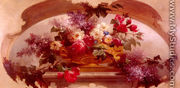 Flowers in a Gilt Vase - Eugene Bidau