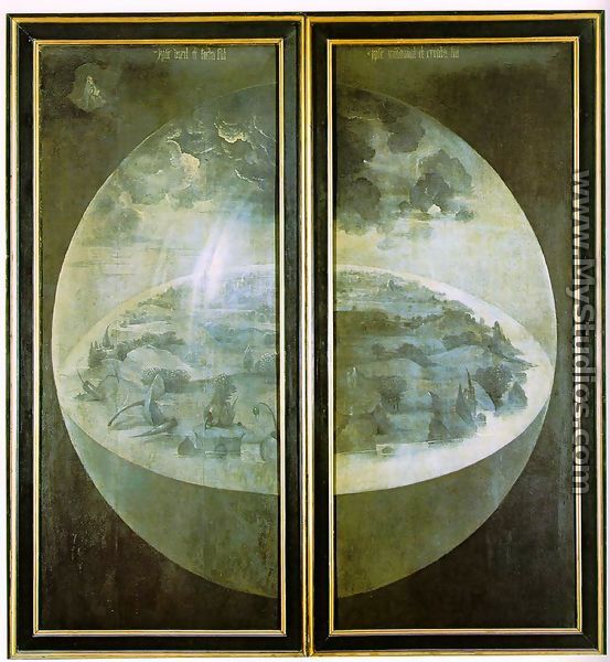 Garden of Earthly Delights, outer wings of the triptych - Hieronymous Bosch