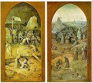 Temptation of St. Anthony, outer wings of the triptych - Hieronymous Bosch