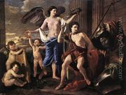 The victorious David - Nicolas Poussin