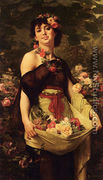 The Flower Girl - Gustave Clarence Rodolphe Boulanger
