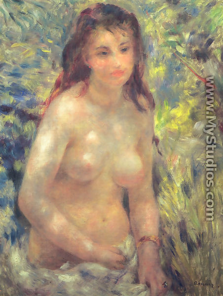 Study: Torso, Sunlight Effect - Pierre Auguste Renoir