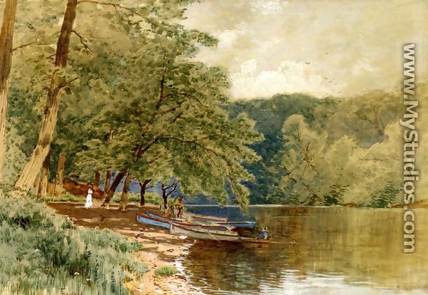 Rowboats for Hire - Alfred Thompson Bricher