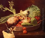 Still Life with Vegetables - William Merritt Chase