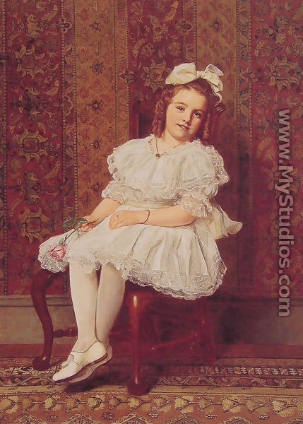 Portrait of Miss Gibson - John George Brown