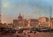 St. Peter's and the Vatican Palace, Rome - Ippolito Caffi