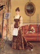 La Femme à la Harpe (Lady with a Harp) - Alfred Stevens
