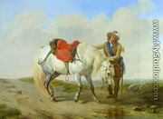 A Cavalier Watering his Mount - Eugène Verboeckhoven