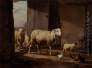 Sheep Returning From Pasture - Eugène Verboeckhoven