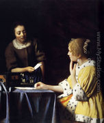 Lady with Her Maidservant Holding a Letter - Jan Vermeer Van Delft