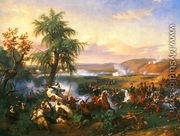 The Battle of Habra, Algeria, in December 1835 Between Emir Abd El Kadar and the Duke of Orleans - Horace Vernet