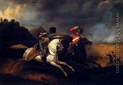 Two Soldiers On Horseback - Horace Vernet