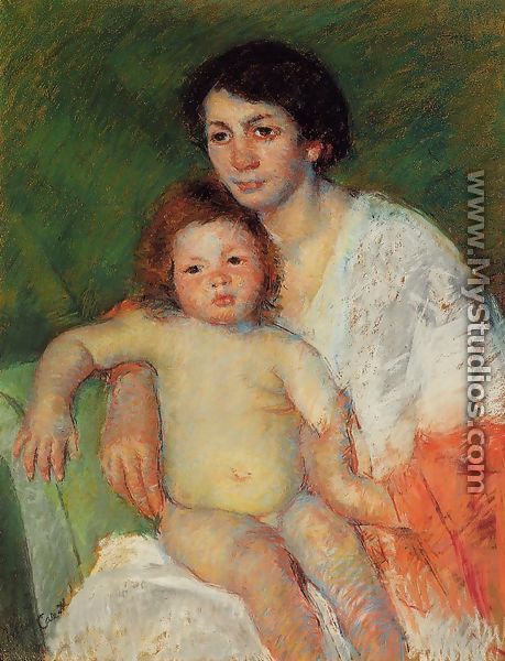 Nude Baby on Mother