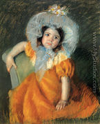Child In Orange Dress - Mary Cassatt