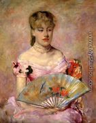 Lady with a Fan (or Portrait of Anne Charlotte Gaillard) - Mary Cassatt