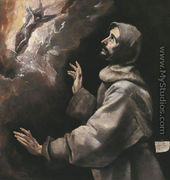 St. Francis Receiving the Stigmata - El Greco (Domenikos Theotokopoulos)