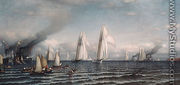 Finish--First International Race for America's Cup, August 8, 1870 - Samuel Colman