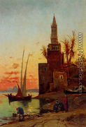Sunset On The Nile - Hermann David Solomon Corrodi