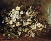 Flowering Apple Tree Branch - Gustave Courbet