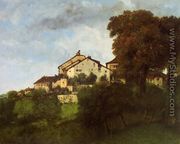 The Houses of the Chateau D'Ornans - Gustave Courbet