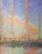 Les Peupliers, trois arbres roses, automne (Poplars) - Claude Oscar Monet