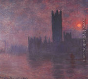 London: Houses of Parliament at Sunset - Claude Oscar Monet