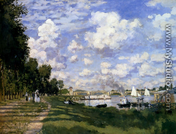 The Marina At Argenteuil - Claude Oscar Monet